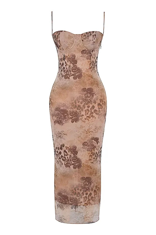 ARIELA MAXI DRESS - CREAM FLORAL
