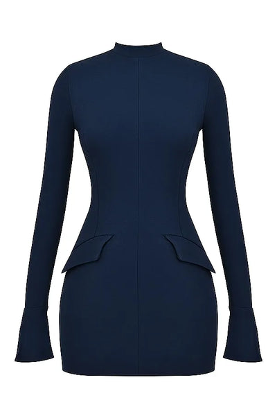 JADE MINI DRESS - NAVY