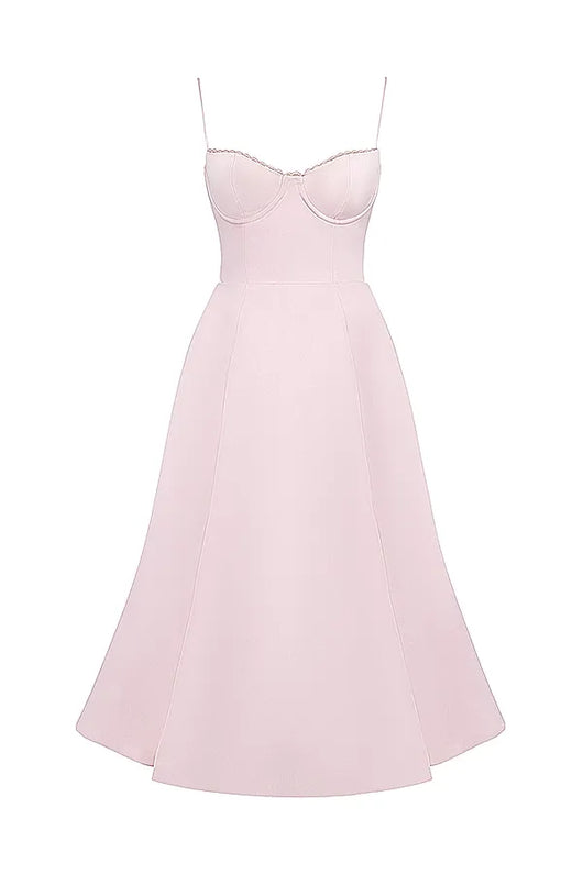 ISOLDE MIDI DRESS - BLUSH