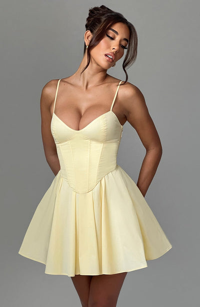 ZANDRA MINI DRESS - YELLOW