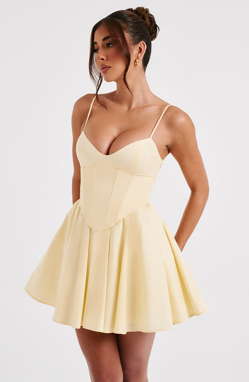 ZANDRA MINI DRESS - YELLOW