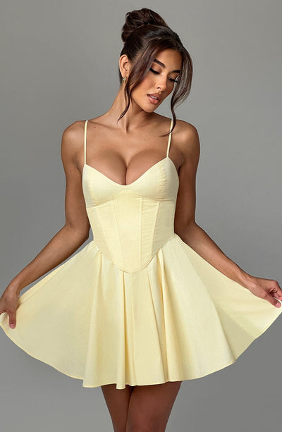ZANDRA MINI DRESS - YELLOW