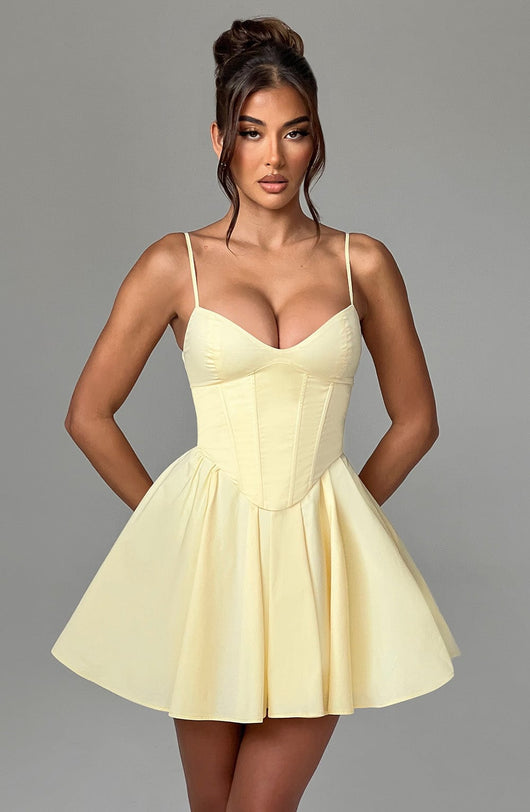 ZANDRA MINI DRESS - YELLOW