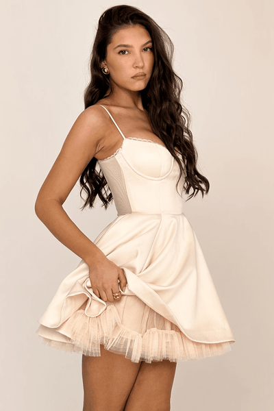 SELENA MINI DRESS - CREAM