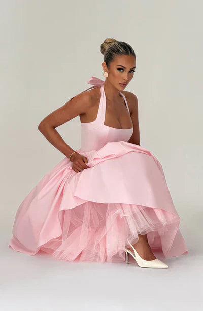 EVANA MIDI DRESS – BLUSH