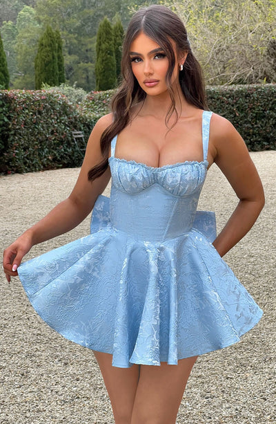 AMELIE MINI DRESS – BLUE