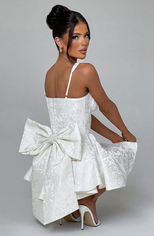 AMELIE MINI DRESS – IVORY