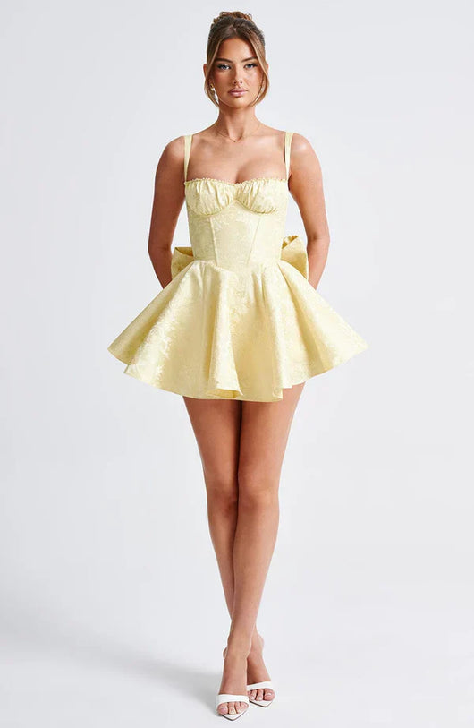 AMELIE MINI DRESS – LEMON