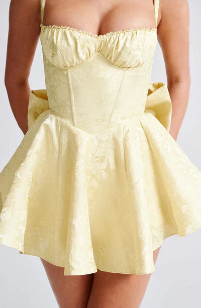 AMELIE MINI DRESS – LEMON