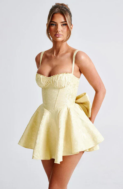 AMELIE MINI DRESS – LEMON