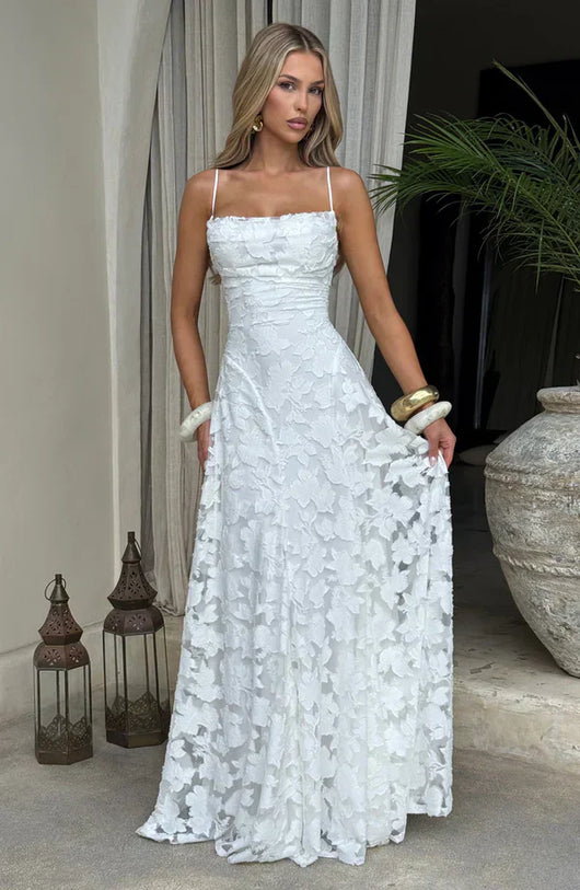 ELARA MAXI DRESS – IVORY