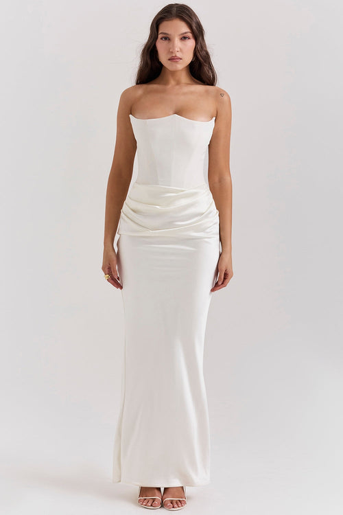 LAVINA MAXI DRESS - IVORY