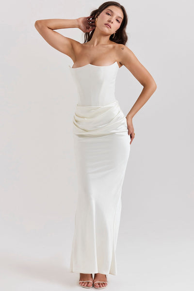 LAVINA MAXI DRESS - IVORY