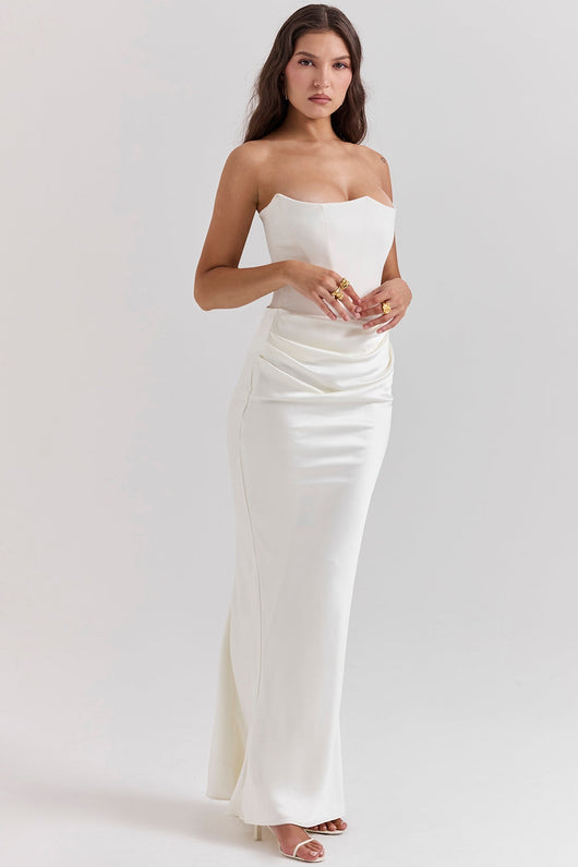 LAVINA MAXI DRESS - IVORY