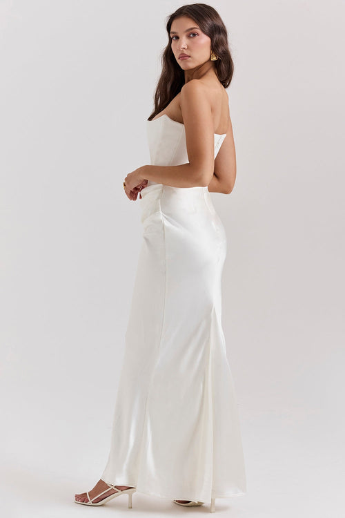 LAVINA MAXI DRESS - IVORY
