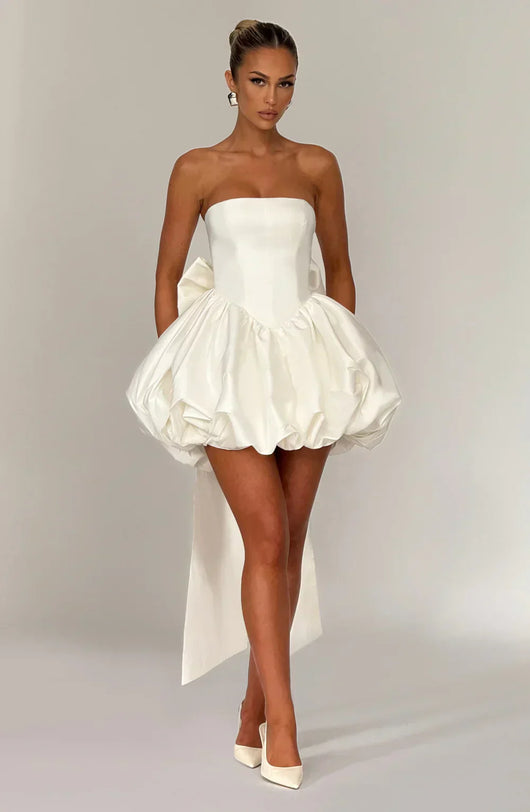 MAELIA MINI DRESS – IVORY