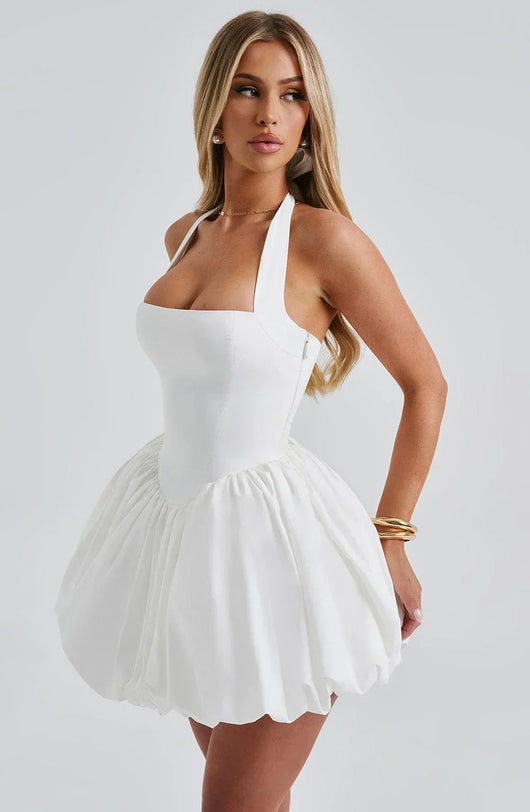 SOFIA MINI DRESS – IVORY