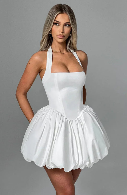 SOFIA MINI DRESS – IVORY