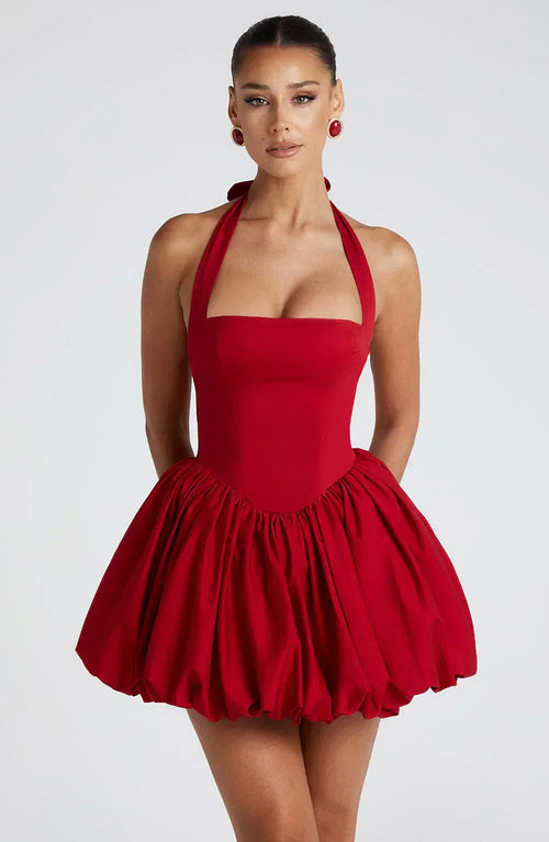 SOFIA MINI DRESS – RED