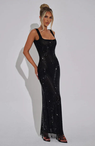 LYRA MAXI DRESS - BLACK