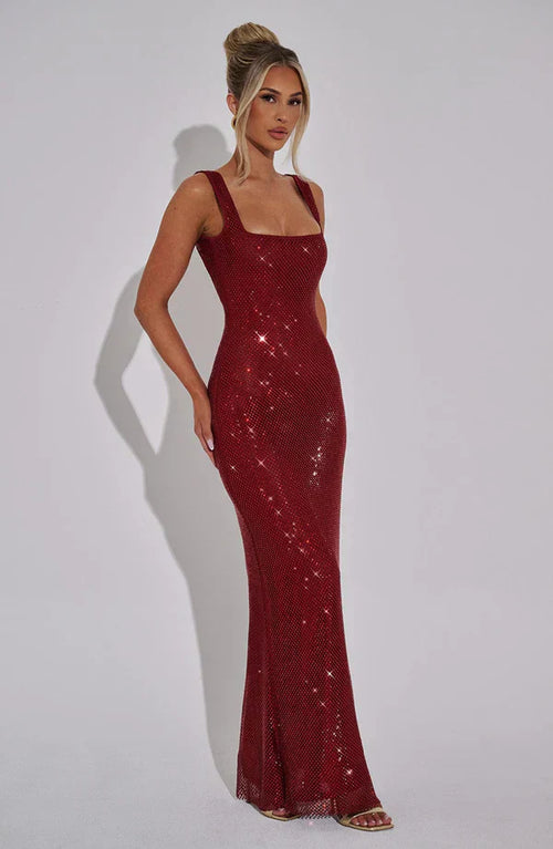 LYRA MAXI DRESS - RED