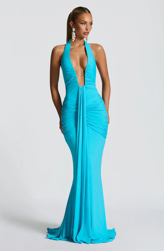 LYRA MAXI DRESS – AQUA