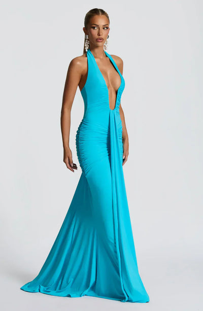 LYRA MAXI DRESS – AQUA