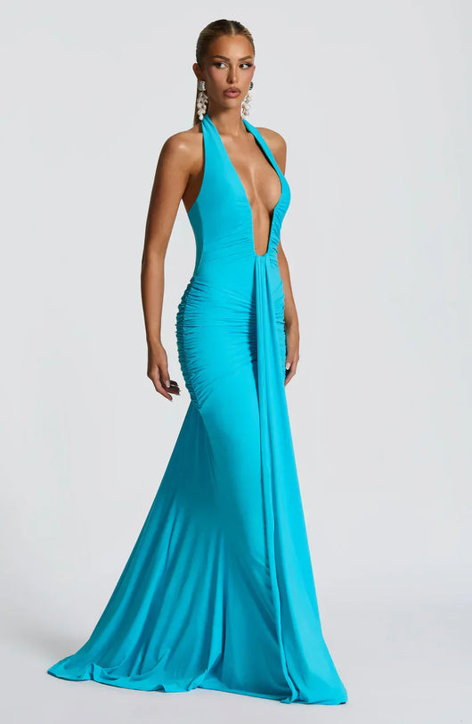 LYRA MAXI DRESS – AQUA