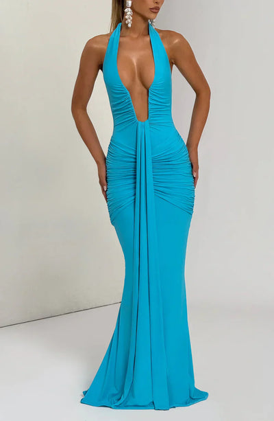 LYRA MAXI DRESS – AQUA