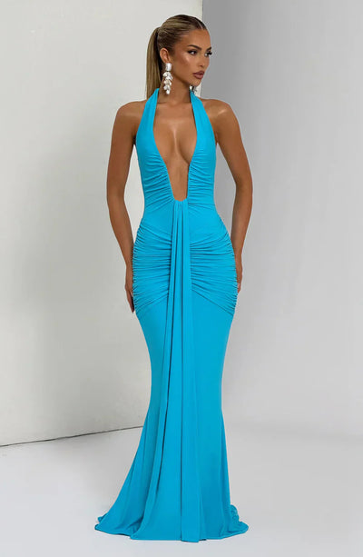 LYRA MAXI DRESS – AQUA