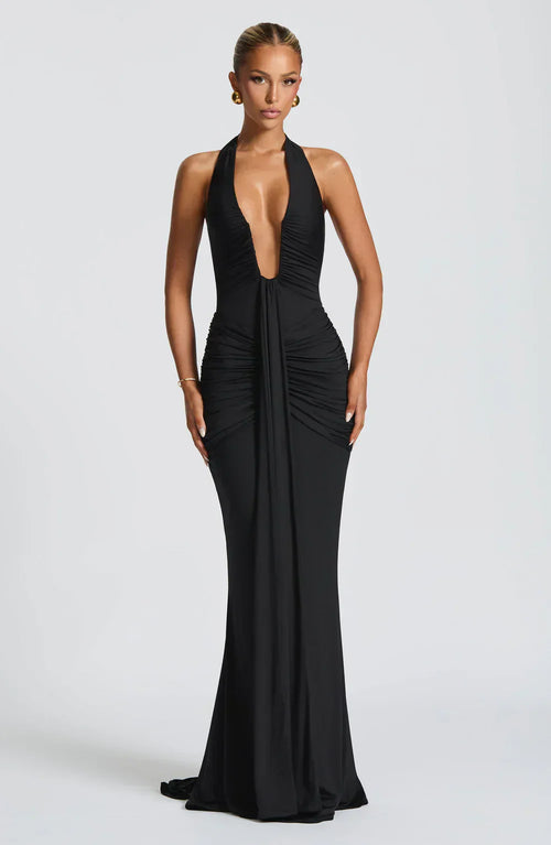 LYRA MAXI DRESS – BLACK