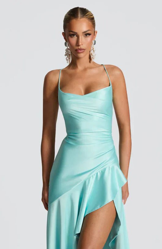 ISLA MAXI DRESS – AQUA
