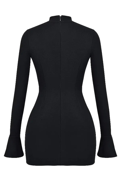 JADE MINI DRESS - BLACK