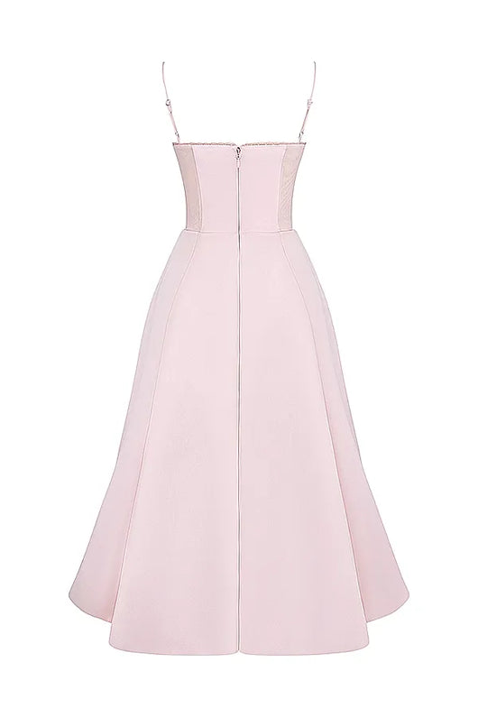 ISOLDE MIDI DRESS - BLUSH