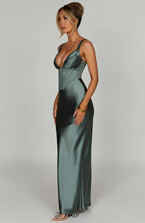 ALINA MAXI DRESS – SAGE