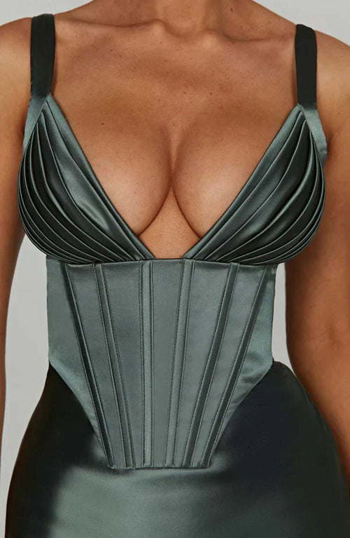 ALINA MAXI DRESS – SAGE